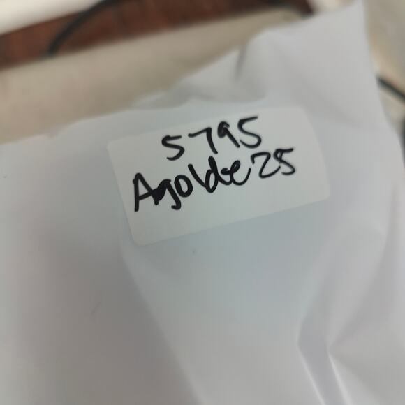 Agolde Lana‎ Straight Jeans Womens 25 Backdrop Knee Rips Medium Wash Organic - Picture 9 of 9